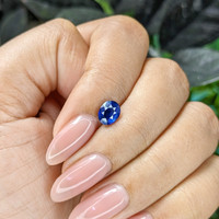 1.09 Ct. Blue Sapphire from Madagascar Life Style