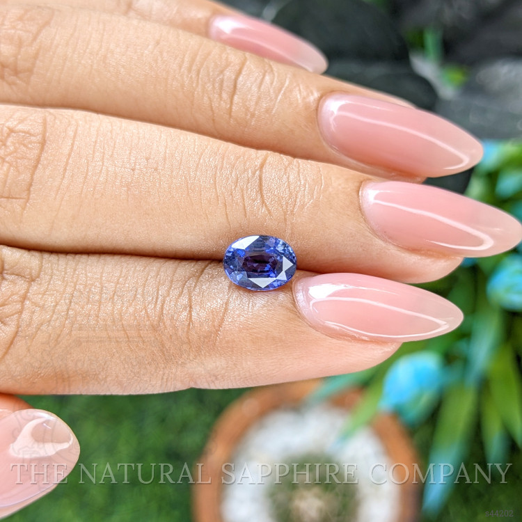 1.56 Ct. Purplish Blue Sapphire from Ceylon (Sri Lanka)