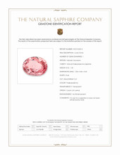 1.35 Ct. Padparadscha Sapphire from Ceylon (Sri Lanka) Scan Report