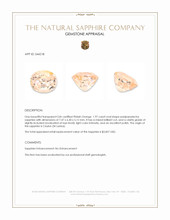 1.97 Ct. Padparadscha Sapphire from Ceylon (Sri Lanka) Appraisal