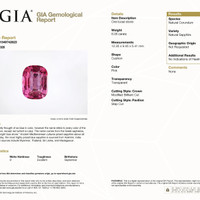 6.08 Ct. Pink Sapphire from Ceylon (Sri Lanka) Scan Report