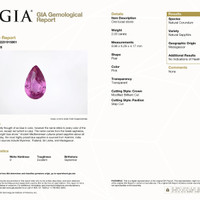 2.00 Ct. Purplish Pink Sapphire from Madagascar Scan Report