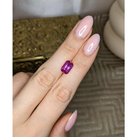 3.87 Ct. Purplish Pink Sapphire from Ceylon (Sri Lanka) Life Style