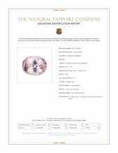 2.19 Ct. Purplish Pink Sapphire from Ceylon (Sri Lanka) Scan Report