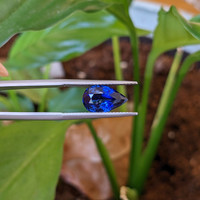 3.03 Ct. Blue Sapphire from Ceylon (Sri Lanka) Life Style