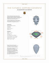 3.03 Ct. Blue Sapphire from Ceylon (Sri Lanka) 3 D Scan Report