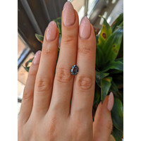 2.05 Ct. Bluish Green Sapphire from Madagascar Life Style