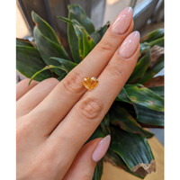 3.12 Ct. Orangish Yellow Sapphire from Ceylon (Sri Lanka) Life Style