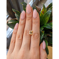 3.54 Ct. Peach Sapphire from Ceylon (Sri Lanka) Life Style