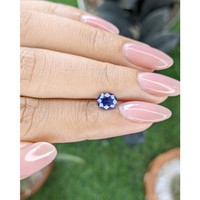1.17 Ct. Purplish Blue Sapphire from Tanzania Life Style