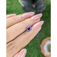 1.05 Ct. Purplish Blue Sapphire from Tanzania Life Style