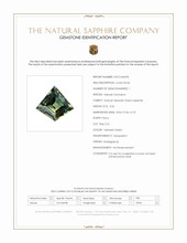 2.06 Ct. Yellowish Green Sapphire from Madagascar Scan Report