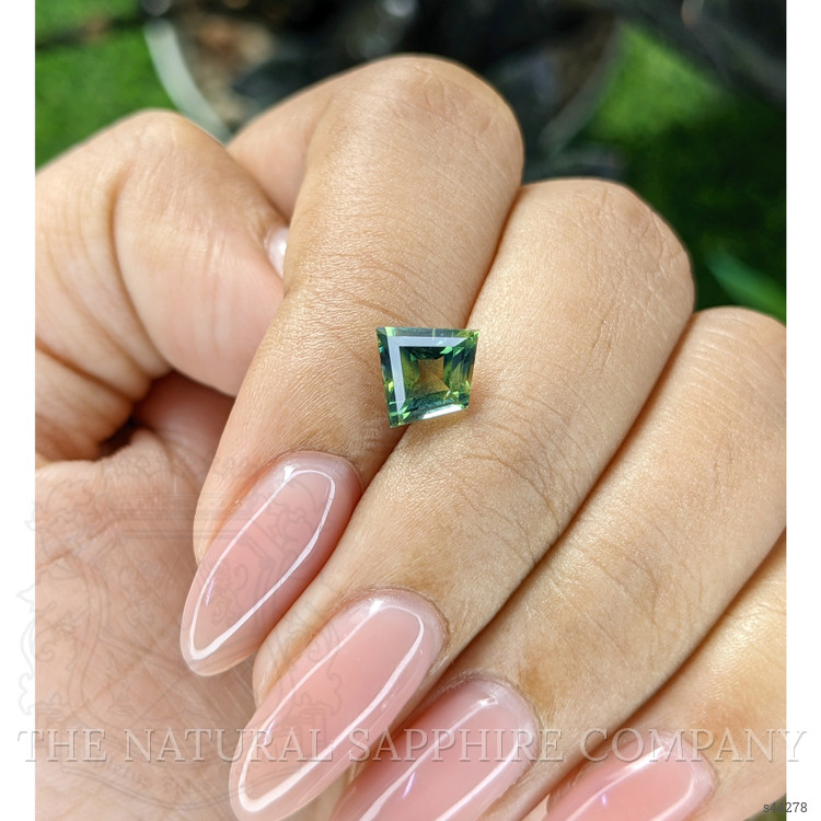 2.06 Ct. Yellowish Green Sapphire from Madagascar