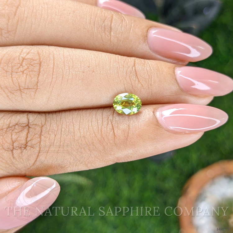 1.08 Ct. Yellowish Green Sapphire from Madagascar