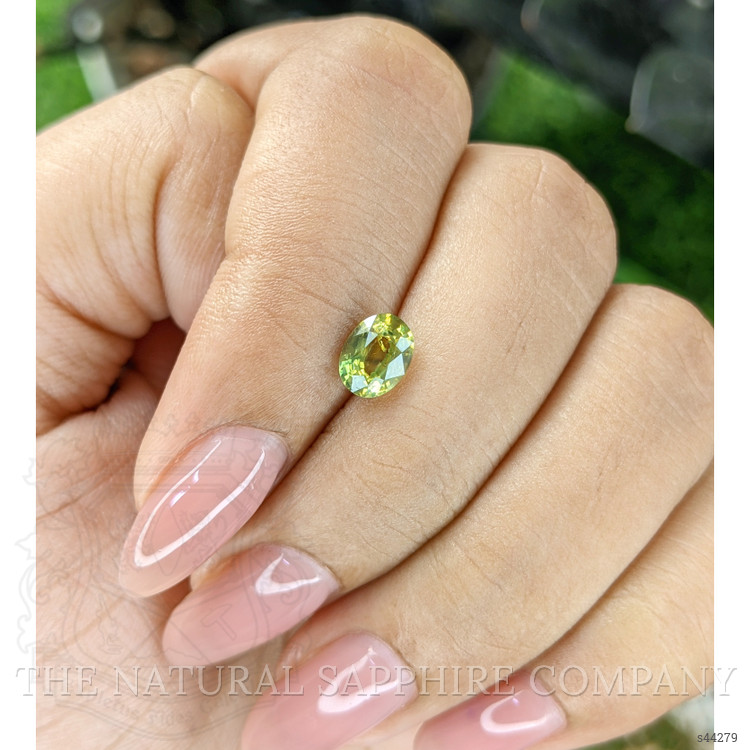 1.08 Ct. Yellowish Green Sapphire from Madagascar