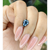 1.68 Ct. Greenish Blue Sapphire from Madagascar Life Style