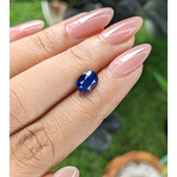 1.74 Ct. Blue Sapphire from Madagascar Life Style
