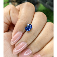 1.74 Ct. Blue Sapphire from Madagascar Life Style