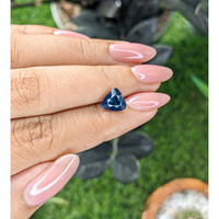 2.26 Ct. Greenish Blue Sapphire from Madagascar Life Style