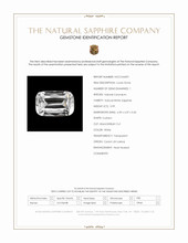 0.99 Ct. White Sapphire from Ceylon (Sri Lanka) Scan Report