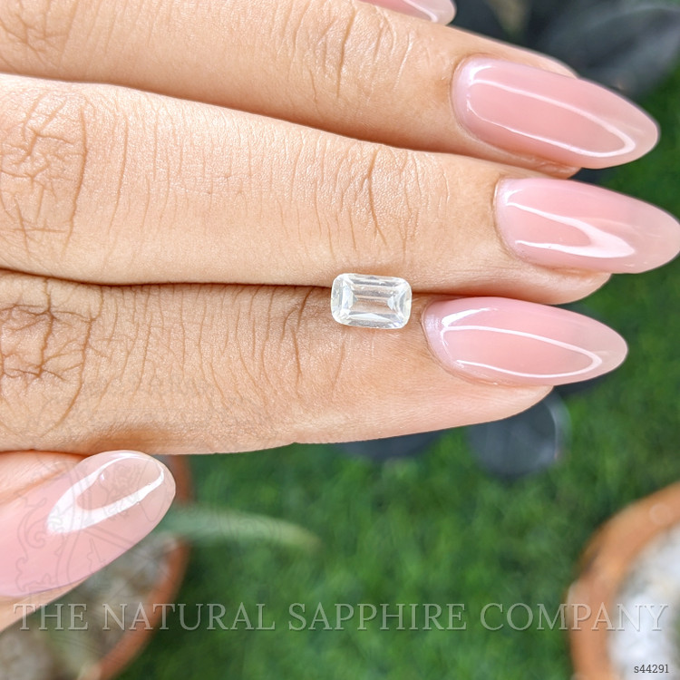 0.99 Ct. White Sapphire from Ceylon (Sri Lanka)