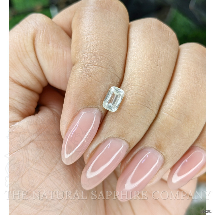 0.99 Ct. White Sapphire from Ceylon (Sri Lanka)