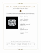 1.00 Ct. White Sapphire from Ceylon (Sri Lanka) Scan Report