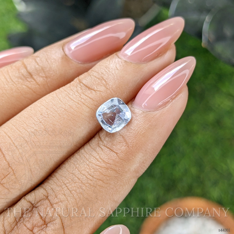 1.82 Ct. White Sapphire from Ceylon (Sri Lanka)