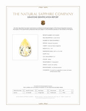 1.44 Ct. Yellow Sapphire from Ceylon (Sri Lanka) Scan Report