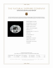 1.21 Ct. White Sapphire from Ceylon (Sri Lanka) Scan Report
