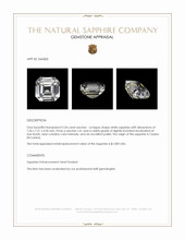 2.54 Ct. White Sapphire from Ceylon (Sri Lanka) Appraisal