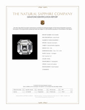 2.54 Ct. White Sapphire from Ceylon (Sri Lanka) Scan Report