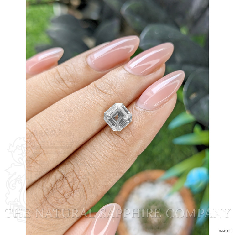 2.54 Ct. White Sapphire from Ceylon (Sri Lanka)