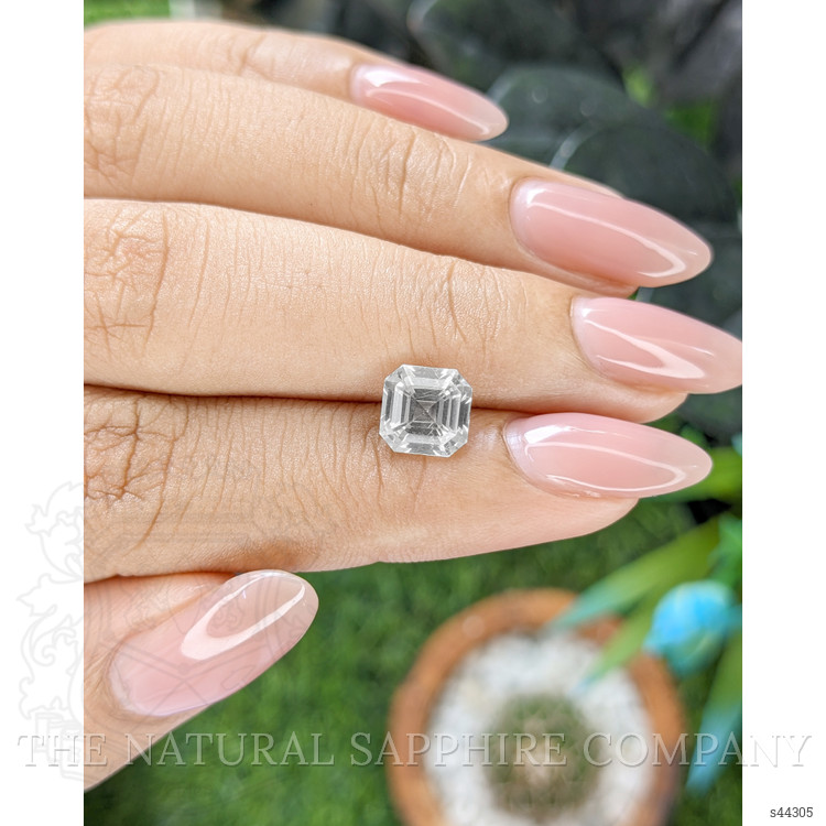 2.54 Ct. White Sapphire from Ceylon (Sri Lanka)