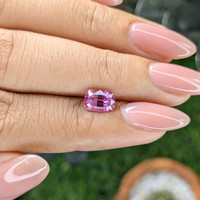 1.54 Ct. Purplish Pink Sapphire from Ceylon (Sri Lanka) Life Style