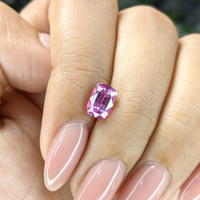 1.54 Ct. Purplish Pink Sapphire from Ceylon (Sri Lanka) Life Style