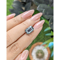 4.53 Ct. Bluish Green Sapphire from Madagascar Life Style