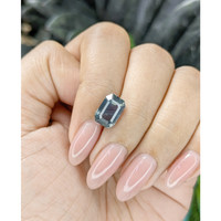 4.53 Ct. Bluish Green Sapphire from Madagascar Life Style