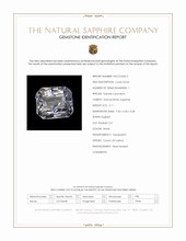 2.11 Ct. White Sapphire from Ceylon (Sri Lanka) Scan Report