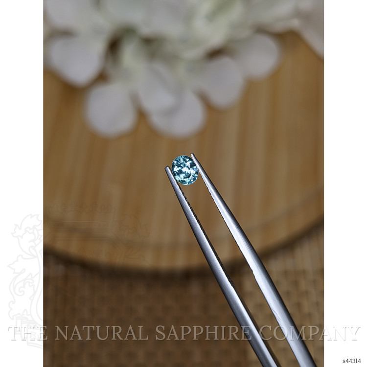 0.31 Ct. Bluish Green Sapphire from Ceylon (Sri Lanka)