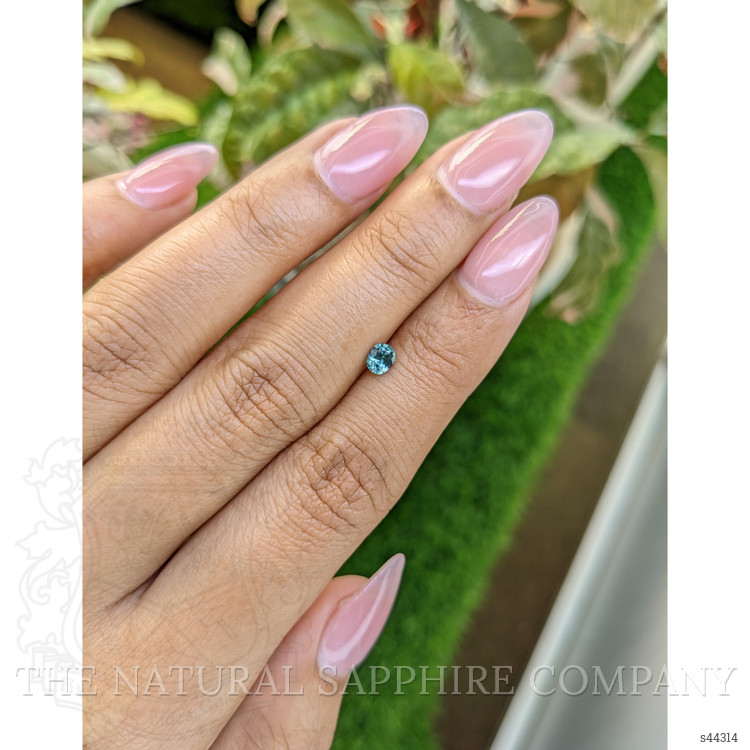 0.31 Ct. Bluish Green Sapphire from Ceylon (Sri Lanka)