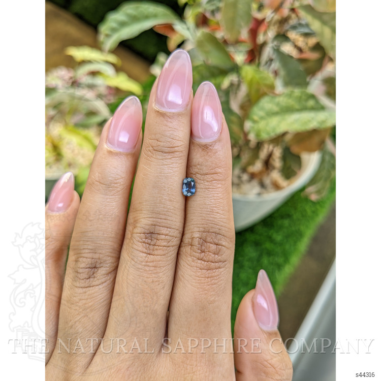 0.60 Ct. Greenish Blue Sapphire from Ceylon (Sri Lanka)
