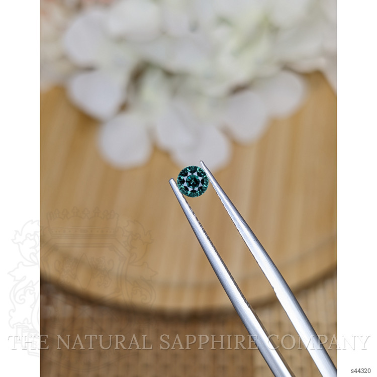0.39 Ct. Bluish Green Sapphire from Ceylon (Sri Lanka)