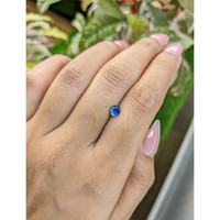 0.58 Ct. Blue Sapphire from Ceylon (Sri Lanka) Life Style