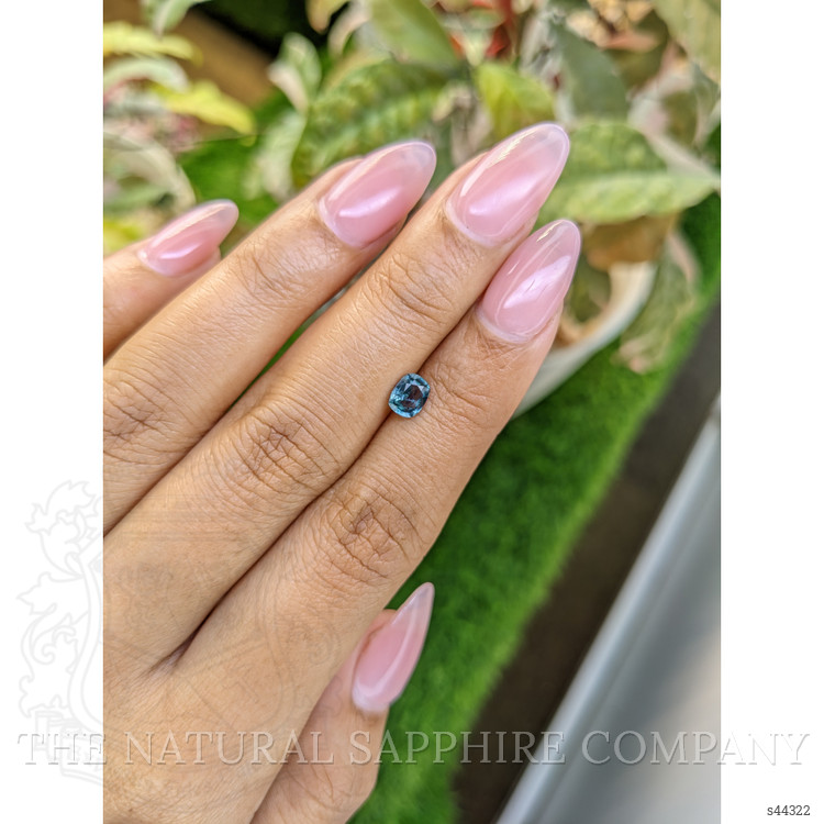 0.63 Ct. Greenish Blue Sapphire from Ceylon (Sri Lanka)