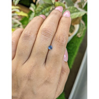 0.38 Ct. Blue Sapphire from Ceylon (Sri Lanka) Life Style