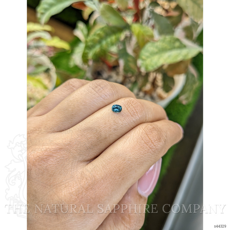 0.30 Ct. Greenish Blue Sapphire from Ceylon (Sri Lanka)