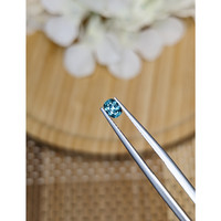 0.30 Ct. Greenish Blue Sapphire from Ceylon (Sri Lanka) Life Style