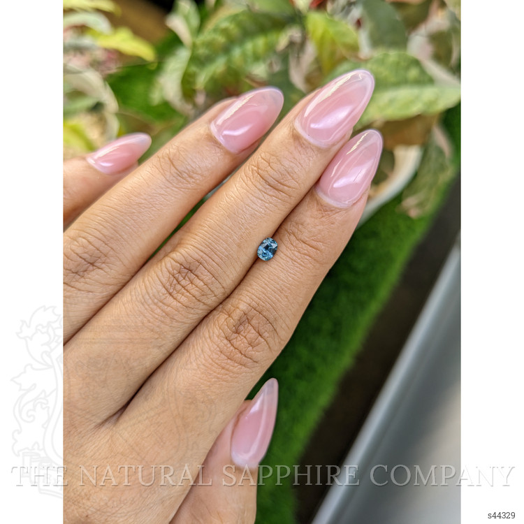 0.30 Ct. Greenish Blue Sapphire from Ceylon (Sri Lanka)