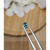 0.56 Ct. Bluish Green Sapphire from Ceylon (Sri Lanka) Life Style